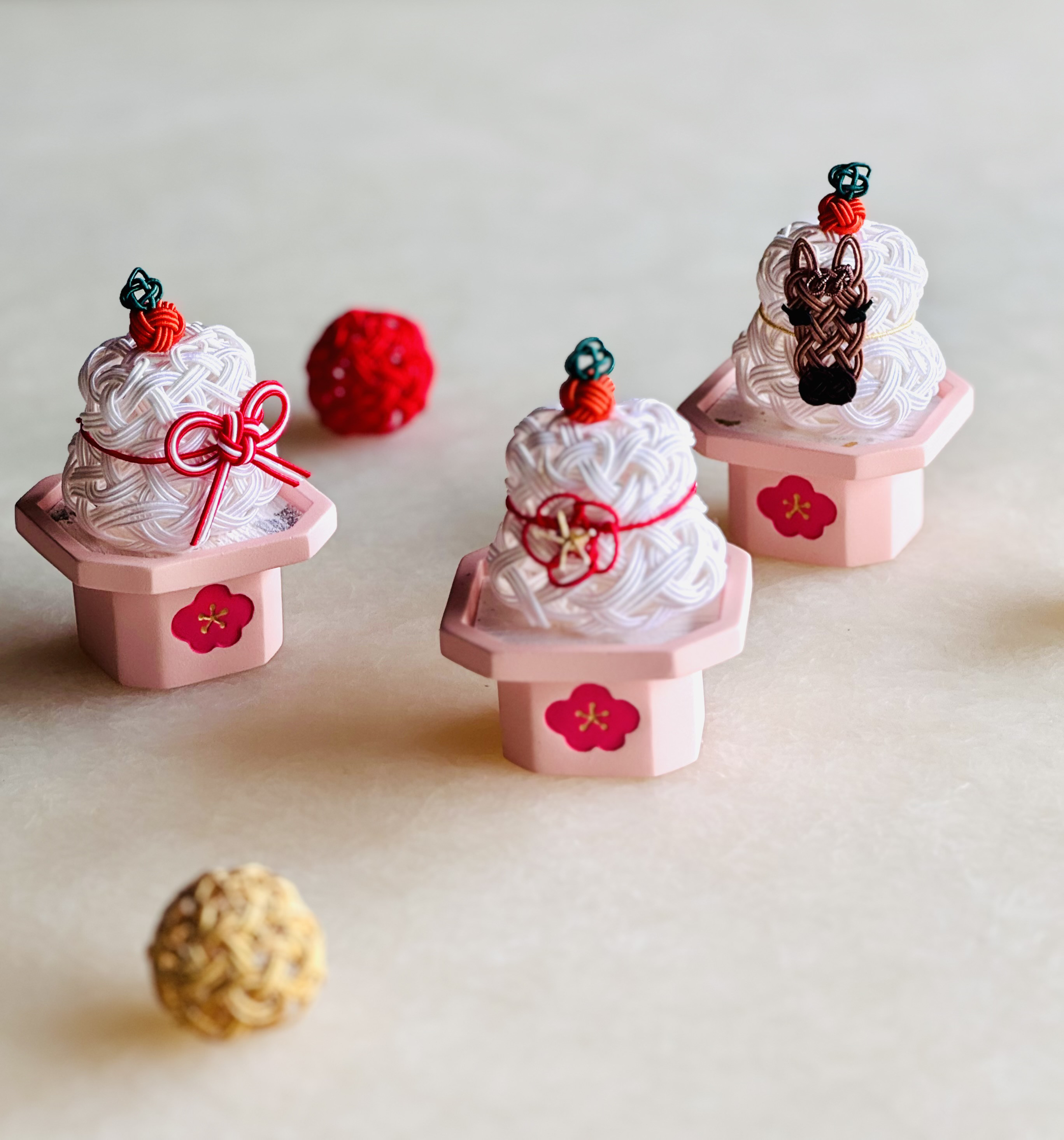 【数量限定】水引で彩る縁起物鏡餅