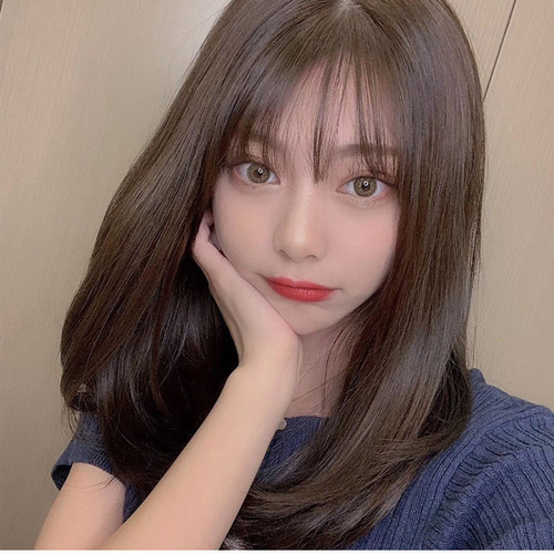 高級人毛100% フルウィッグお洒落な自然艶 かつら ウィッグ ブラック