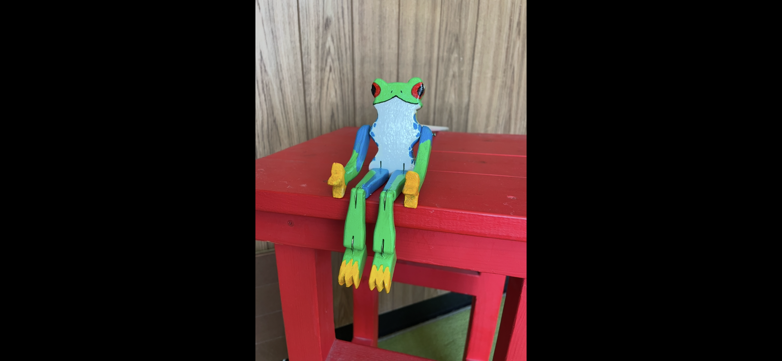 アカメアマガエルのリンバージャック(棒&板付き)★受注生産★