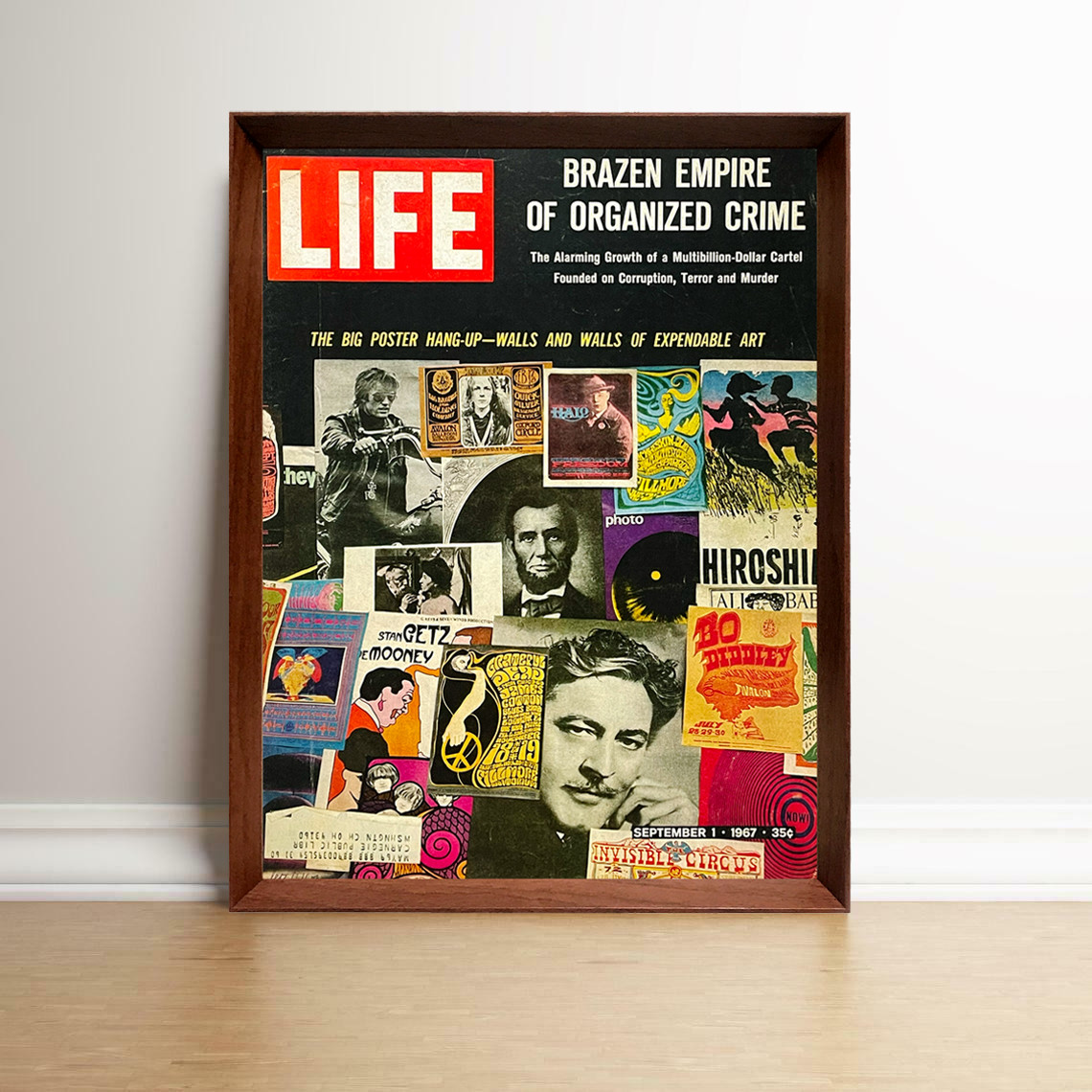 レア LIFE 60S 1960年代 ビンテージ 雑誌 表紙 額付 ポスター LIFE 1960年代 表紙 1960年代 ビンテージ 写真 額付 ポスター その他