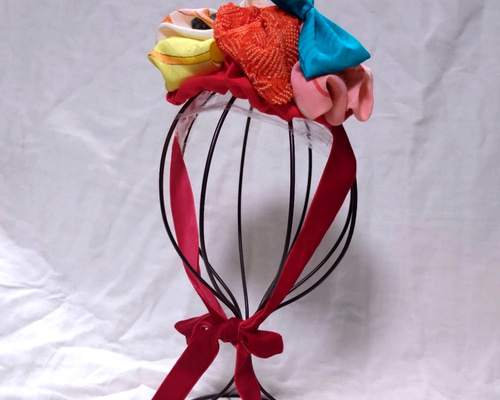 七五三・顎紐リボン別途・成人式・髪飾り・ヘッドドレス・帯飾り