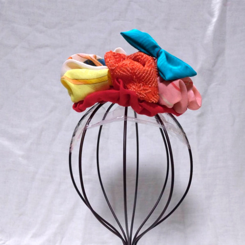 七五三・顎紐リボン別途・成人式・髪飾り・ヘッドドレス・帯飾り