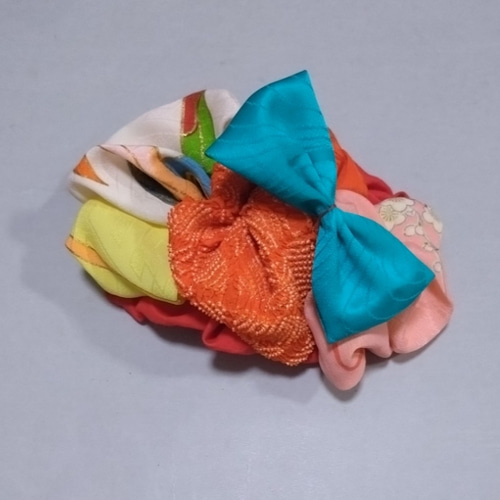 七五三・顎紐リボン別途・成人式・髪飾り・ヘッドドレス・帯飾り