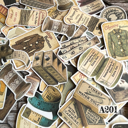 送料無料【S426コラージュ素材】海外PETステッカー 女子 人物 マステ