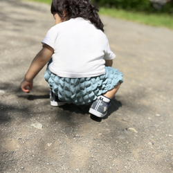 かぼちゃパンツ♡ぽこぽこワッフルニット80-90size 10枚目の画像