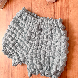 かぼちゃパンツ♡ぽこぽこワッフルニット80-90size 7枚目の画像