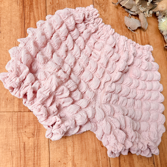 かぼちゃパンツ♡ぽこぽこワッフルニット80-90size 5枚目の画像