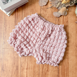 かぼちゃパンツ♡ぽこぽこワッフルニット80-90size 3枚目の画像