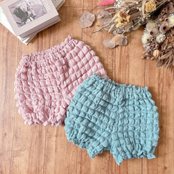 かぼちゃパンツ♡ぽこぽこワッフルニット80-90size 1枚目の画像