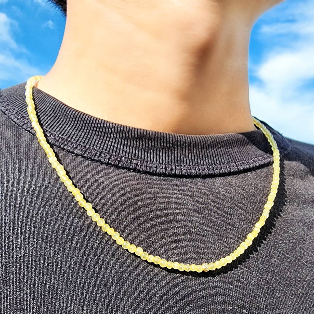 k18ゴールド 18金 マルチカットビーズ ゴールドルチル ネックレス お守り プレゼント ギフト 贈り物