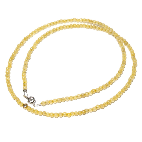 k18ゴールド 18金 マルチカットビーズ ゴールドルチル ネックレス