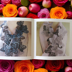 book　バタフライの半襟 12枚目の画像