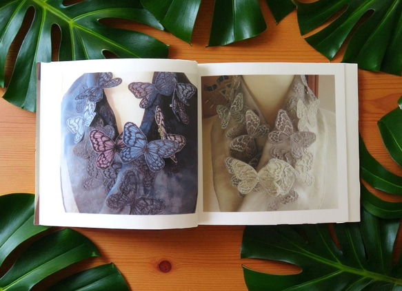 book　バタフライの半襟 10枚目の画像