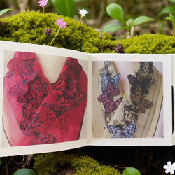 book　バタフライの半襟 5枚目の画像