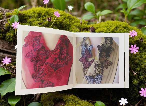 book　バタフライの半襟 5枚目の画像