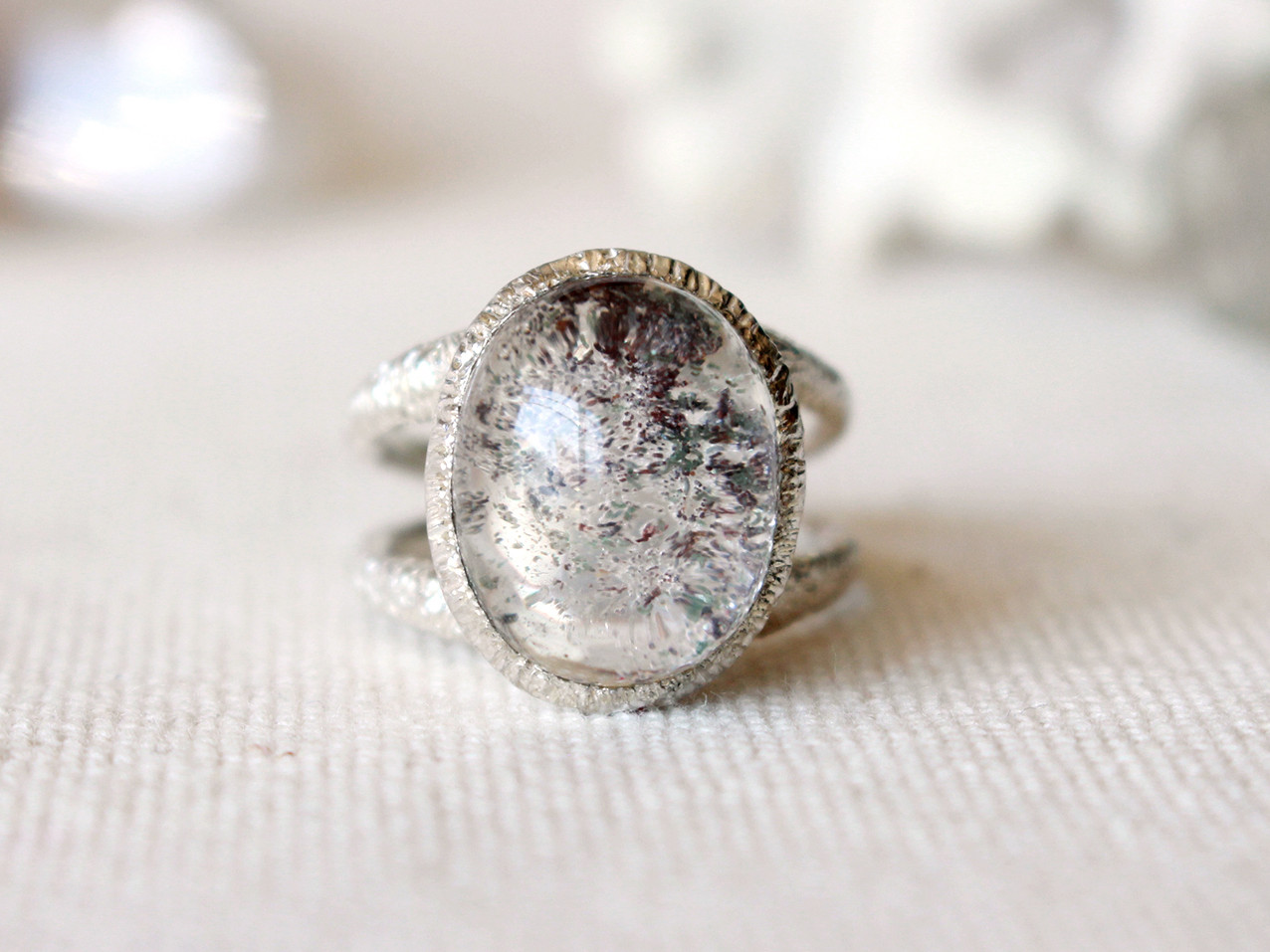 Garden quartz silver ring 21-r12 ガーデンクォーツ リング