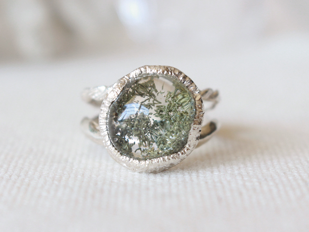Garden quartz silver ring 21-r10ガーデンクォーツ リング
