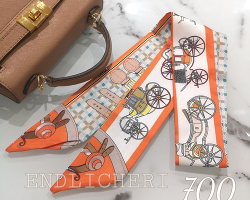 リボンスカーフ バッグスカーフ バッグチャーム700# スカーフ