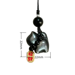 黒曜石の福猫ちゃん 2枚目の画像