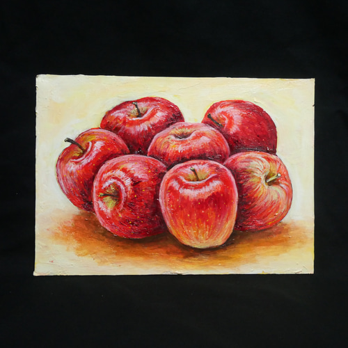 油絵 油彩 油彩画 絵画 絵【七つの林檎】 油絵 油彩 油彩画 絵画 絵【七つの林檎】 絵画 HR 通販 19861078
