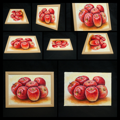 油絵 油彩 油彩画 絵画 絵【彼岸花の森】 油絵 油彩 油彩画 絵画 絵