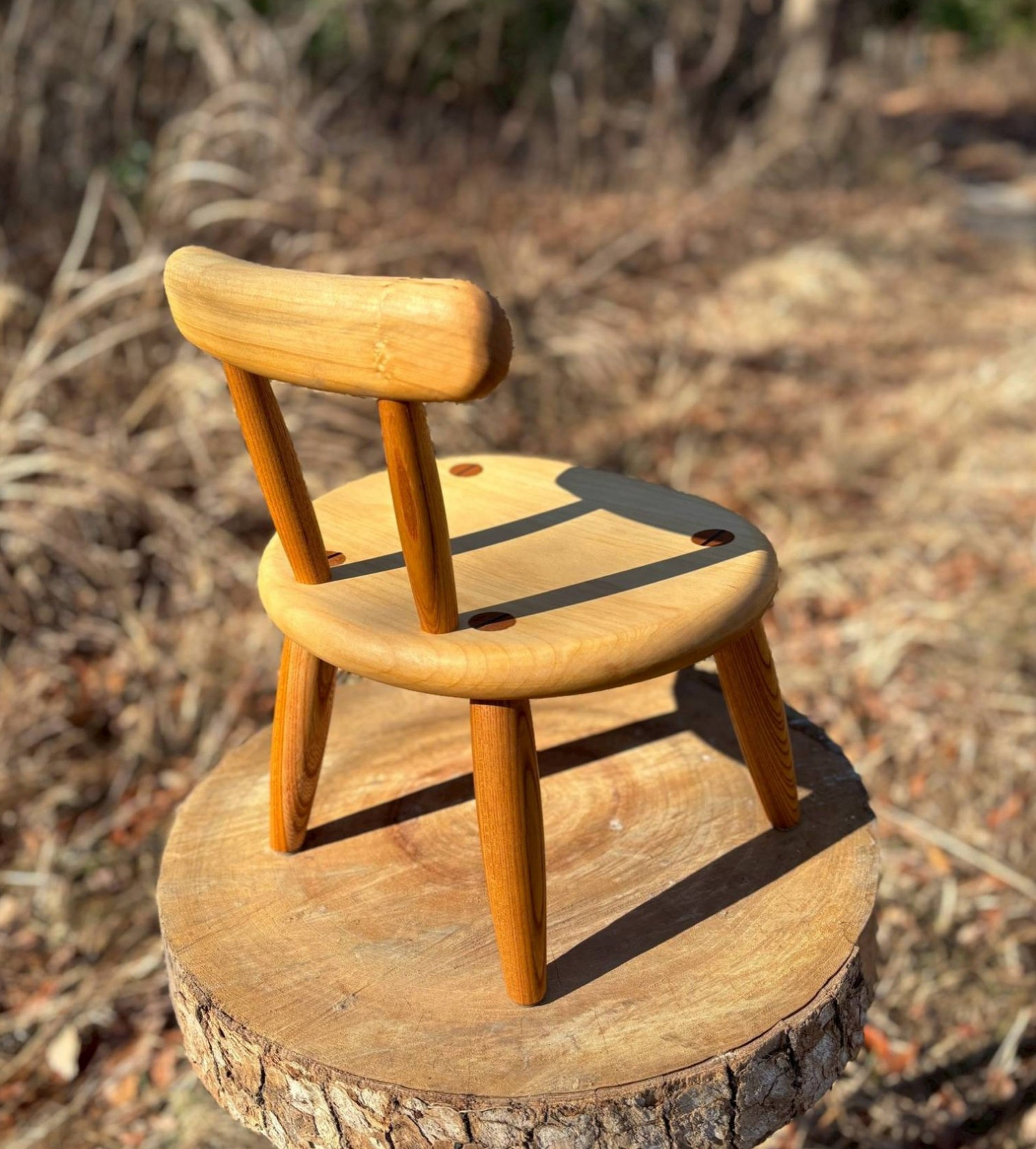 無垢木の子ども椅子(セン)