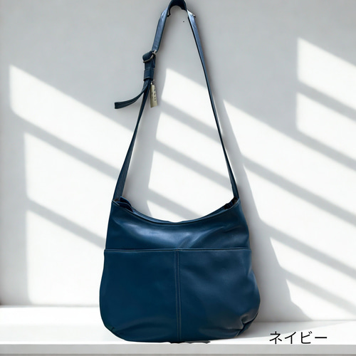 本革 ショルダーバッグ M【姫路レザー 極柔】斜めがけ 通勤 旅行 軽量