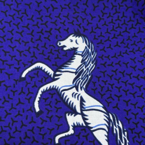 ♦︎新作♦︎リバーシブル半幅帯【暴れ馬×家紋】アフリカンプリント