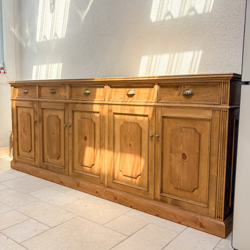 オールドパイン家具キャビネット フランスアンティーク調サイドボード