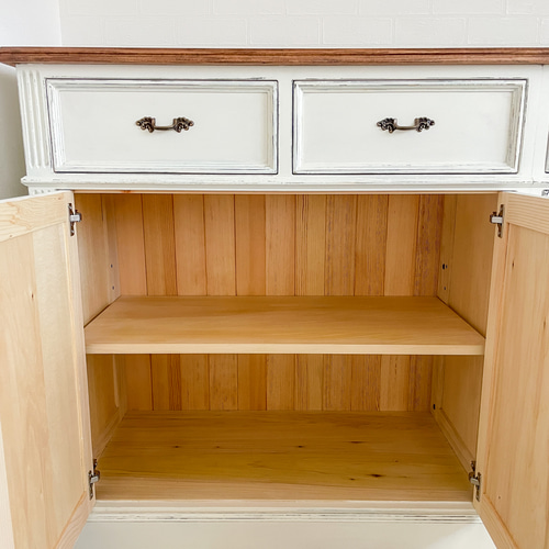 オールドパイン家具キャビネット フランスアンティーク調サイドボード