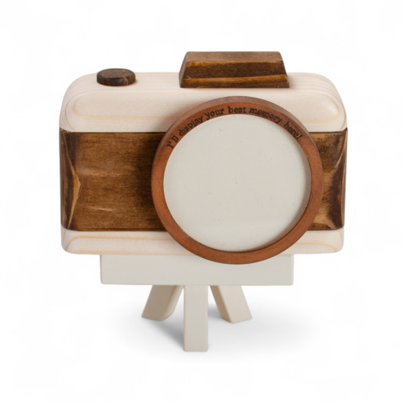 ロマンチックカメラ型フォトフレーム｜誕生日プレゼントに最適｜カメラ好き・写真好きへのおしゃれなギフト 2枚目の画像