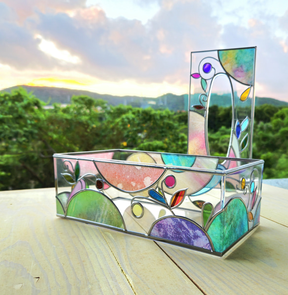 『One Earth, One Heart』ティッシュケース 2枚目の画像