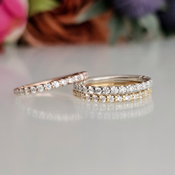 極上の輝きモアサナイト２mm永遠の愛の象徴エタニティリングRS-2620 3枚目の画像