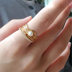 極上の輝きモアサナイト２mm永遠の愛の象徴エタニティリングRS-2620 6枚目の画像