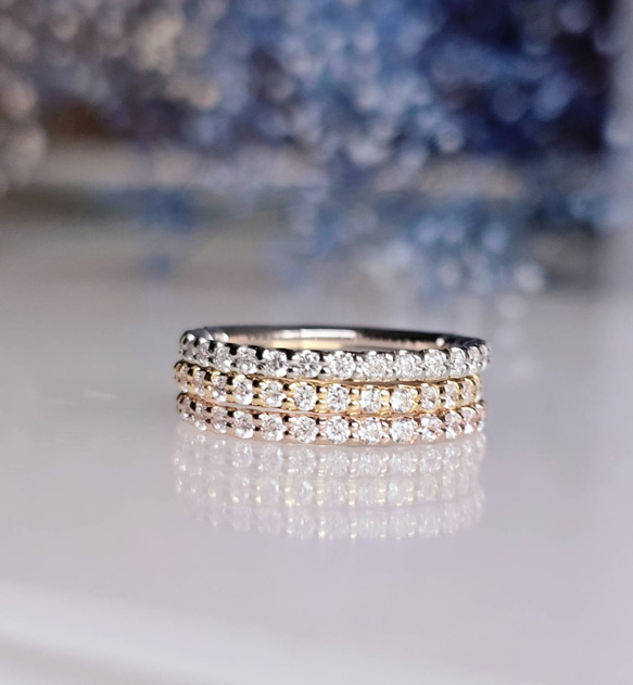 極上の輝きモアサナイト２mm永遠の愛の象徴エタニティリングRS-2620 13枚目の画像