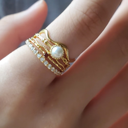 極上の輝きモアサナイト２mm永遠の愛の象徴エタニティリングRS-2620 11枚目の画像