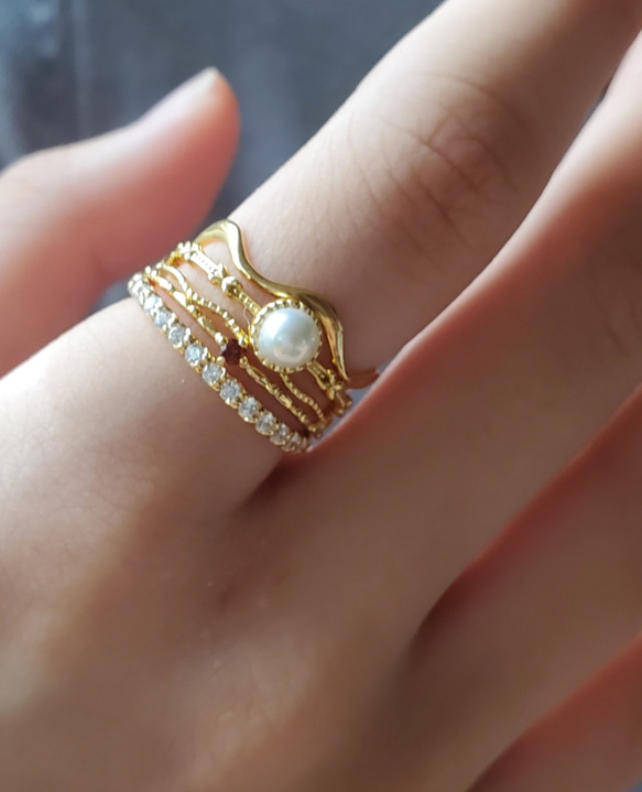 極上の輝きモアサナイト２mm永遠の愛の象徴エタニティリングRS-2620 11枚目の画像