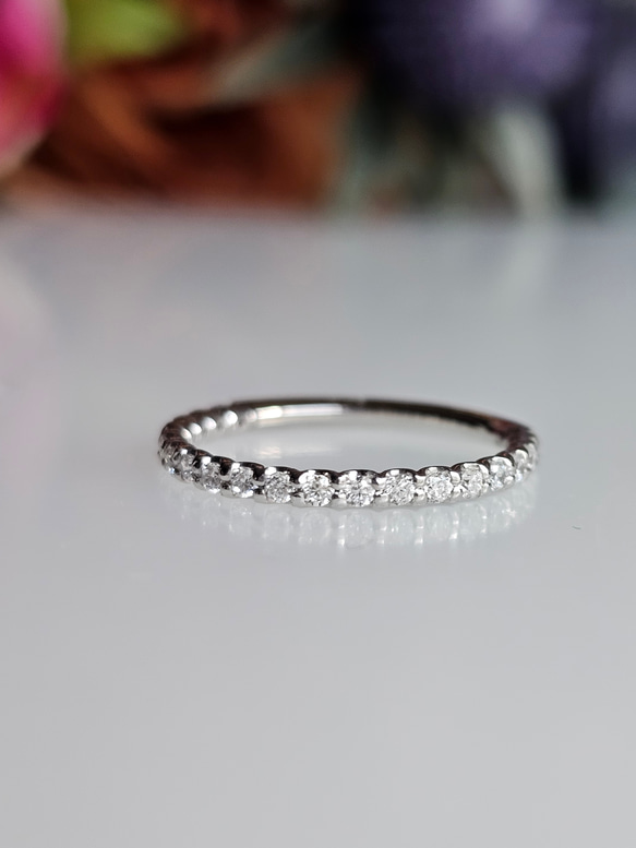 極上の輝きモアサナイト２mm永遠の愛の象徴エタニティリングRS-2620 8枚目の画像