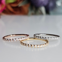 極上の輝きモアサナイト２mm永遠の愛の象徴エタニティリングRS-2620 10枚目の画像