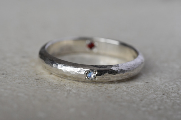 銀物語と光たち〜ブルームーンストーン・ガーネット〜 3枚目の画像