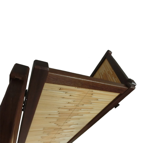 よしず パーテーション 間仕切り コンパクト衝立 琥珀色フレーム 360度