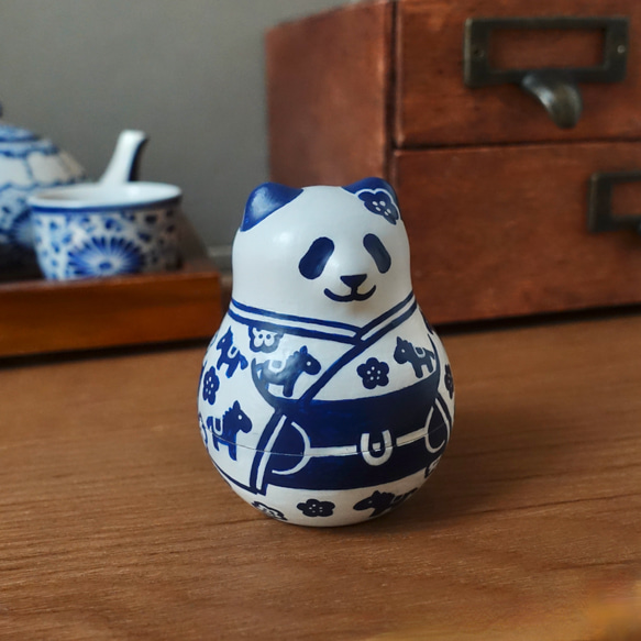 うまどしパンダ《白い着物》 2枚目の画像