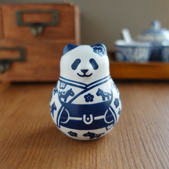 うまどしパンダ《白い着物》 1枚目の画像