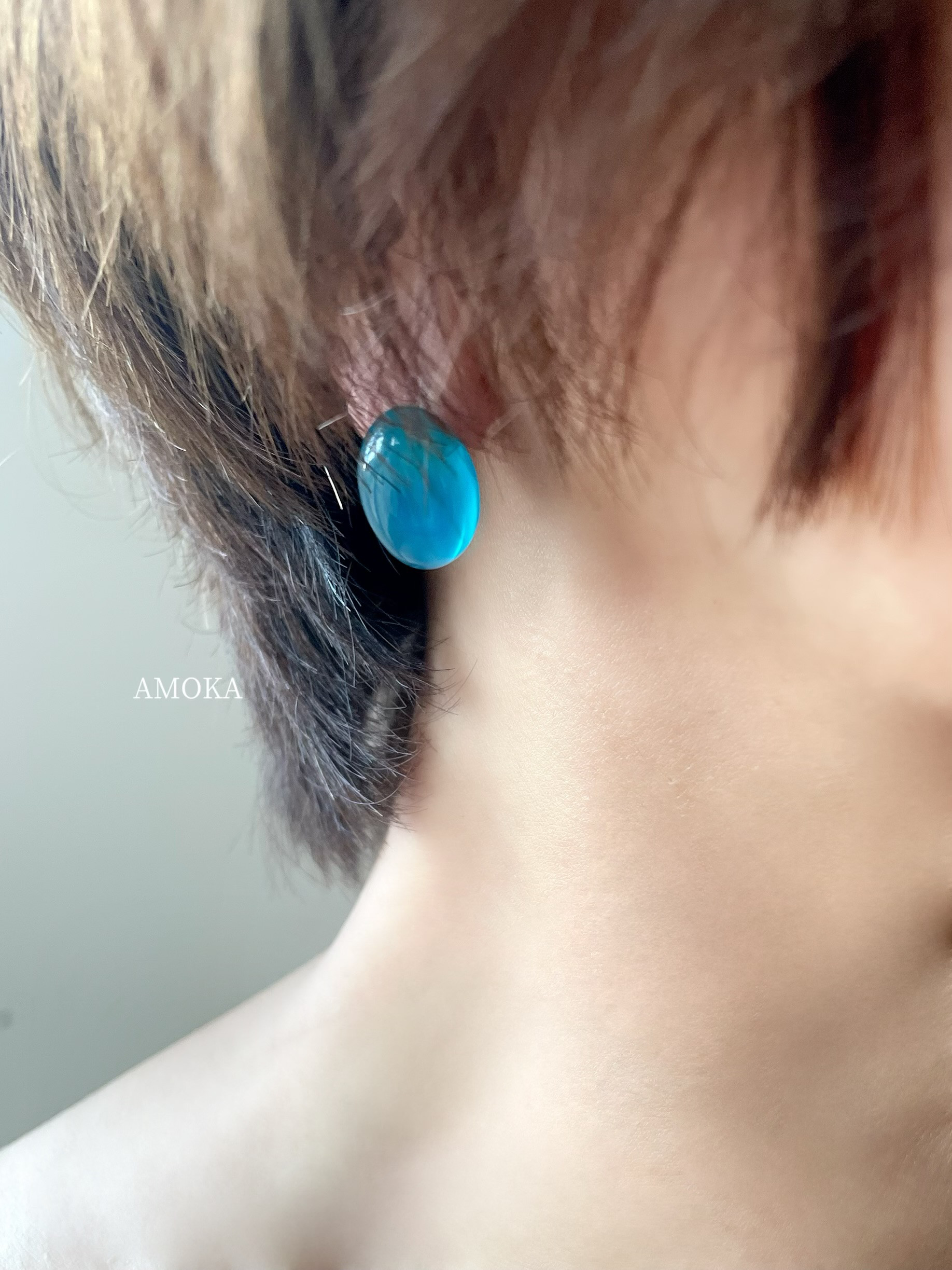 【青と黒】Noir et Bleu（ノワール・エ・ブルー）ピアス