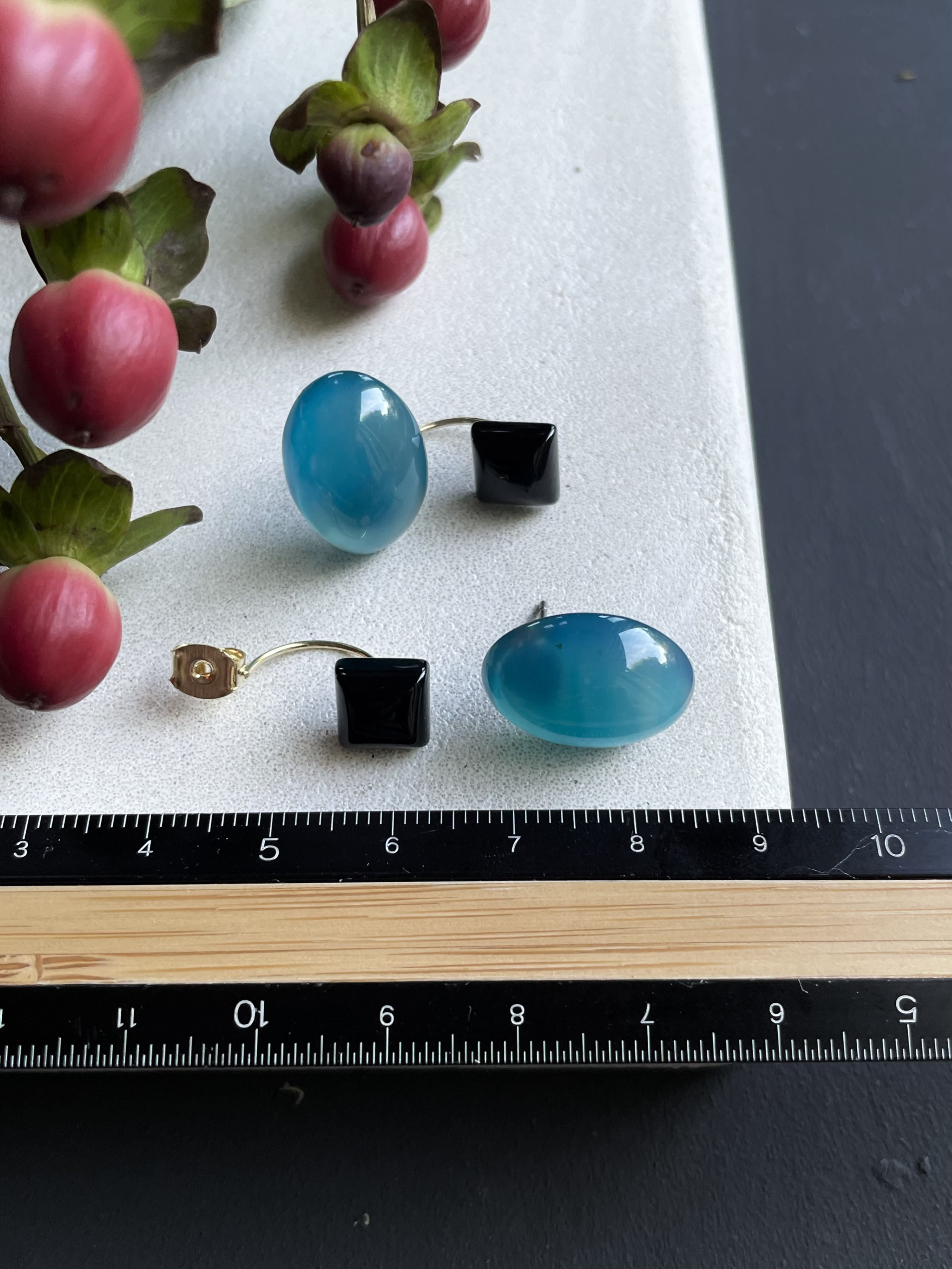 【青と黒】Noir et Bleu（ノワール・エ・ブルー）ピアス