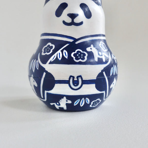 うまどしパンダ《青い着物》 16枚目の画像