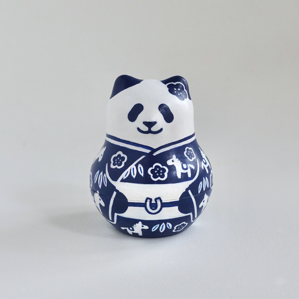 うまどしパンダ《青い着物》 8枚目の画像