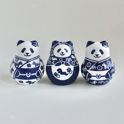 うまどしパンダ《青い着物》 6枚目の画像