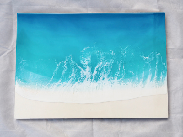 〜Calm waves〜〈レジン〉〈レジンアート〉〈海アート〉 1枚目の画像