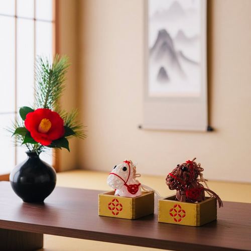 馬年大吉】水引神馬の干支飾り 鏡餅 tomoemon 通販 19862605｜Creema